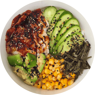 Боул зі смаженим лососем