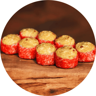 Запечений з креветкою